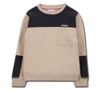 Hugo - Round Neck Sweatshirt - Beige/black - Boy - 16 Years