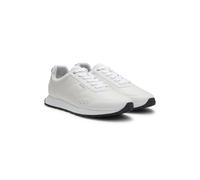 HUGO Running-inspired trainers in faux leather with structured details - Style Icelin_runn_nyrbpu, 50552629 White 11