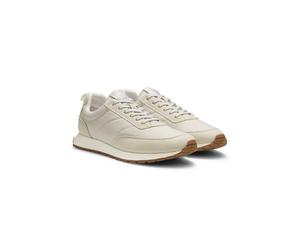 HUGO Running-inspired trainers with monogram-jacquard uppers - Style Icelin_runn_jqmono, 50563484 Light Beige 10