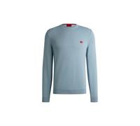 HUGO San Cassius-C1 Knit Jumper, Open Blue - Small