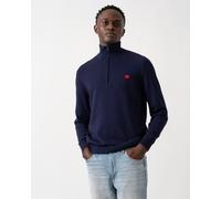 HUGO San Quintus-C Mens 1/4 Zip Pullover - Navy 418 - Navy 418 - XL