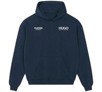 Hugo Sanchez Logo Men's Hoodie - Navy / XL