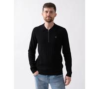 HUGO Sastoro Mens 1/4 Zip Jumper - Black 001 - L