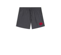 HUGO Schnell Trocknende Badeshorts Mit Rotem Logo-Label