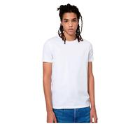 HUGO Mens Round Two Crew-Neck T-Shirts in Stretch Jersey