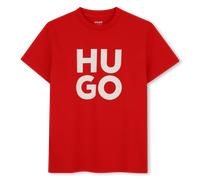 Hugo - Short Sleeve T-shirt - Bright Red - Boy - Xs