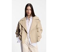 HUGO Short trench jacket in cotton and linen - Style Aclunda-1-W, 50557208 Beige 14