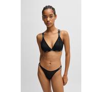 HUGO Signature-lace triangle bra with logo details - Style TRIANGLE SPORTY LACE, 50535247 Black XS