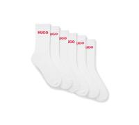 HUGO Six-pack Of Quarter-length Socks With Logo Detail