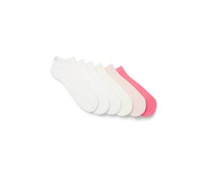 HUGO Six-pack of socks in a cotton blend - Style 6P AS UNI CC W, 50483086 White / Pink 5.5-8