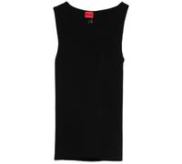 HUGO sleeveless asymmetric V-neck knitted top - Black XS-S-M-L