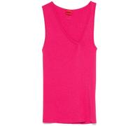 HUGO sleeveless asymmetric V-neck knitted top - Pink XS-S-M-L