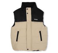 Hugo - Sleeveless Down Jacket - Beige/black - Boy - 16 Years
