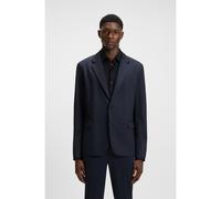 HUGO Slim-fit blazer in twill-print jersey - Style Anton253F1X-H, 50544597 Dark Blue 42R