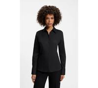 HUGO Slim-fit blouse in easy-iron cotton-blend twill - Style The Fitted Shirt, 50554568 Black 16
