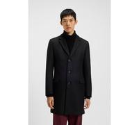 HUGO Slim-fit coat in a wool blend with cashmere - Style Migor2541, 50546552 Black 44R
