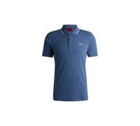 HUGO Slim Fit Dinoso222 Polo Shirt, Open Blue - Small