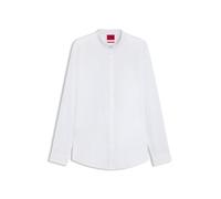 HUGO Slim-fit Hemd Aus Stretch-Baumwolle Mit Stehkragen