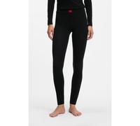 HUGO Slim-fit leggings with red woven logo label - Style THERMAL LEGGINGS, 50570568 Black S