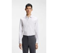HUGO Slim-fit shirt in cotton-blend poplin - Style Kenno, 50556258 White 15