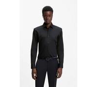 HUGO Slim-fit shirt in easy-iron cotton poplin - Style Kenno, 50289499 Black 15.7