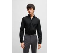 HUGO Slim-fit shirt in easy-iron cotton poplin - Style Kenno, 50289499 Black 16