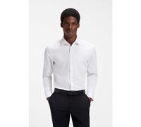 Hugo Kenno 10181991 Red Long Sleeve Shirt White 40 Men