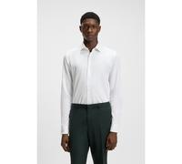 HUGO Slim-fit shirt in herringbone cotton - Style Kenno, 50545013 White 16
