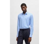 HUGO Slim-fit shirt in printed performance-stretch jersey - Style Kenno, 50539731 Light Blue 17.5