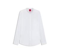 HUGO Mens Kaleb Slim-fit Shirt in Stretch Cotton with Stand Collar
