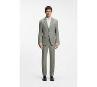 HUGO Slim-fit suit in stretch dobby cloth - Style Henry-Getlin253X, 50568541 Light Green 40R