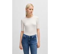 HUGO Slim-fit T-shirt in cotton, modal and stretch - Style Darnelia, 50515019 White XXL