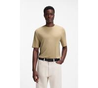 HUGO Slim-fit T-shirt in slub interlock - Style Dulerostee, 50559722 Beige XS