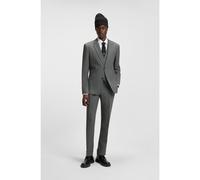 HUGO Slim-fit three-piece suit in houndstooth performance-stretch twill - Style Henry-Getlin253V1X, 50544664 Green 46R