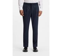 HUGO Slim-fit trousers in melange stretch flannel - Style Getlin251F3, 50547312 Dark Blue 32R