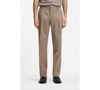 HUGO Slim-fit trousers in paper-touch stretch cotton - Style Genrich262X, 50559099 Light Brown 38R