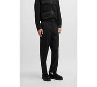 HUGO Slim-fit trousers in seersucker - Style Theodor252F1X, 50540189 Black 32R