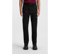HUGO Slim-fit trousers in stretch-cotton gabardine - Style David251D, 50530886 Black 35/34