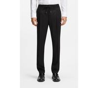 HUGO Slim-fit trousers in twill fabric with drawstring waist - Style Getlin251F3, 50554856 Black 38R