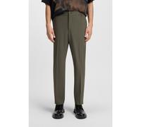 HUGO Slim-fit trousers in wool-blend poplin - Style Gos233F1X, 50530110 Khaki 34R