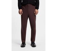 HUGO Slim-fit trousers in wool-blend poplin - Style Gos233F1X, 50547351 Brown 30R