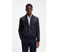 HUGO Slim-fit zip-up jacket in stretch-cotton twill - Style Ukashi232X, 50568121 Dark Blue 36R