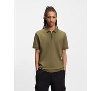 HUGO Small Logo Short Sleeve Polo Shirt Khaki Green - S