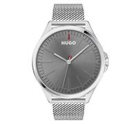 HUGO #SMASH Stainless Steel Mesh Bracelet Watch