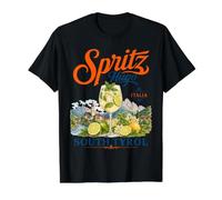 Hugo Spritz South Tyrol Italian Alpine Vacation Naturno Value Graphic T-Shirt, Men, Black, S