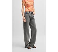 HUGO Straight-fit jeans in grey rigid denim - Style 937_11, 50539781 Grey 30/32
