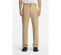 HUGO Straight-fit trousers in mercerised stretch cotton - Style Cino261, 50567278 Beige L
