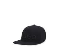 HUGO Stretch-cotton cap with embroidered logo - Style Jago-BT, 50544426 Black LXL
