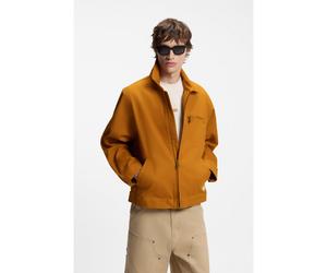 HUGO Stretch-cotton jacket with zipped chest pocket - Style Blake2621, 50566076 Orange L