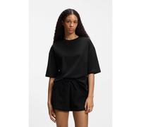 HUGO Stretch-cotton pyjamas with mesh logo inserts - Style MESH LOGO SHORT-SET, 50561609 Black M